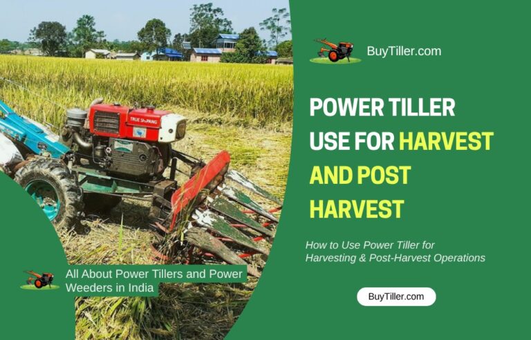 Power Tiller Use for Harvesting & Post-Harvest Operations