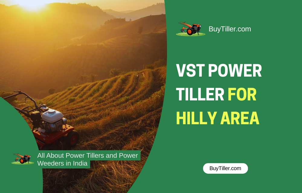 VST power tiller for hilly area farming and terraced fields