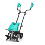 Electric Rototiller Garden Tiller 12 Inch 10.5 Amp for backyard soil preparation