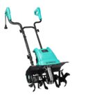IncwBo 17-inch 15-Amp corded electric garden tiller with steel tines